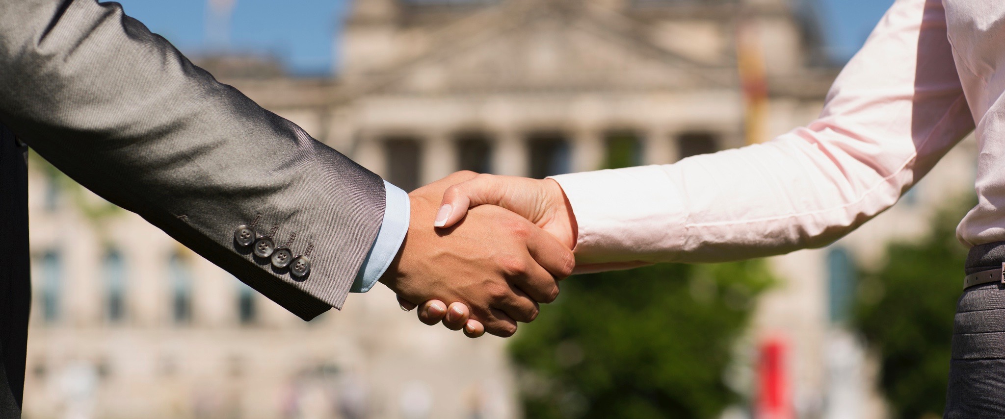 Men shaking hands
